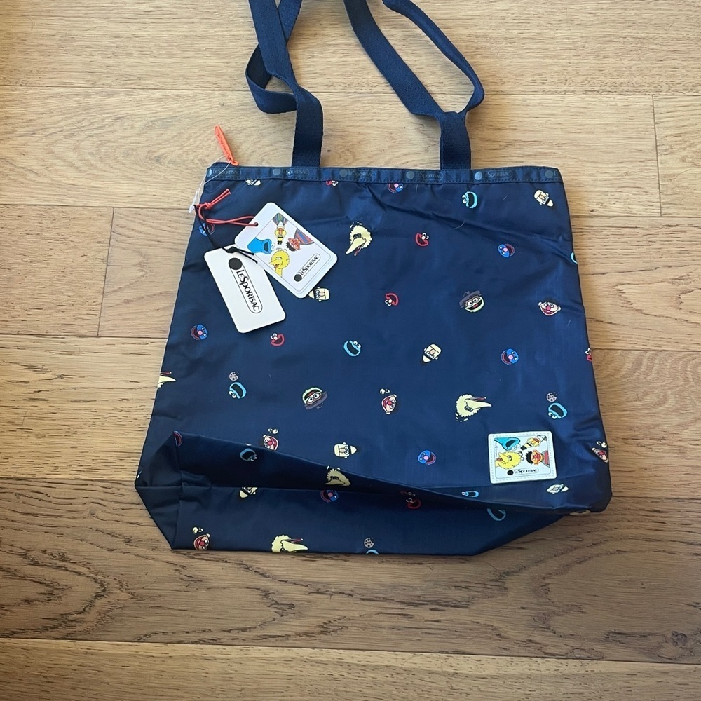 LeSportsac | Sesame Street Zip Top Market Bag| Dark Blue